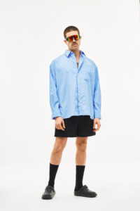 ELYGER – Blue Striped L/S Shirt